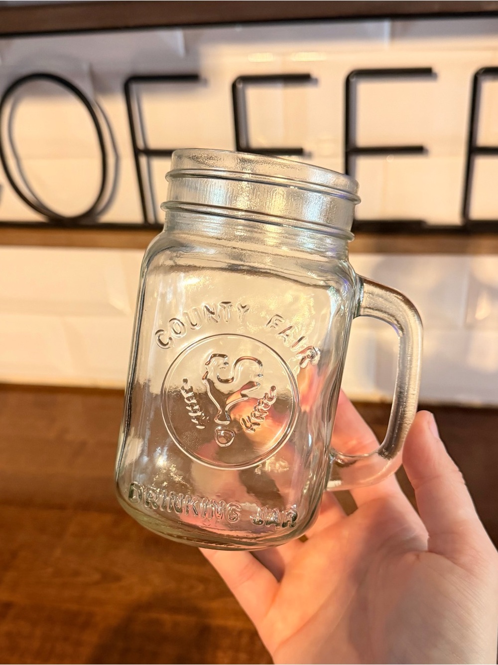 Mason Jar Mugs with Handle (Set of 2)